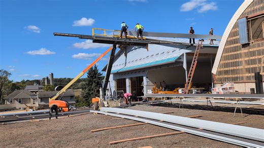 25 reactions · 4 comments | Installing standing seam roof, long ones! #construction #standingseam | Amos Fisher | Facebook