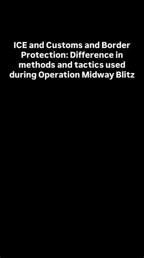 The I-Team tonight with an in-depth look at a significant contrast drawn by Department of Homeland Security officials in federal court about the inner workings of Operation Midway Blitz. ICE and Customs and Border Protection are not the same entity. While both agencies are part of DHS and conduct immigration enforcement during Operation Midway Blitz, their officials under oath described methods and tactics that differ. Some of those tactics resulting in untargeted roundups and tear gassed protes
