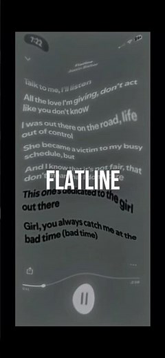 flatline - justin bieber | #lyrics #spotify