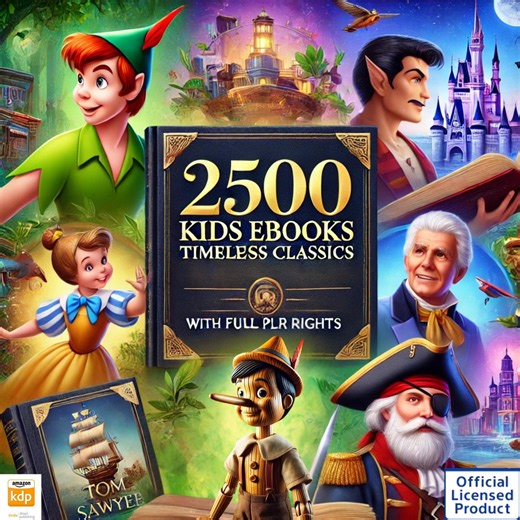 PLR MRR 2500 Kids Ebooks Bundle | Classic Children’s Stories W/ Master Resale Rights | Editable Word - PDF Formats | Resell, Rebrand, Profit - Etsy UK