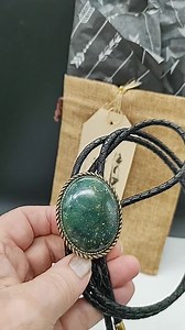 Custom Bolo Tie With Bloodstone Jasper-wedding Bolo Tie -western Necktie -silver, Gold Customized With Leather or Vegan Cord, Tension Clasp - Etsy