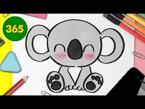 COMMENT DESSINER KOALA KAWAII - KAWAII DESSIN FACILE ÉTAPE PAR ÉTAPE