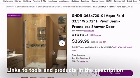 Installing a glass shower door on tile? Watch this first