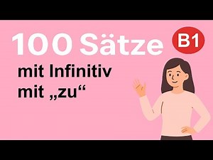 100 German Sentences with Infinitive Clauses (B1) | Read-Along Practice for Intermediate Learners