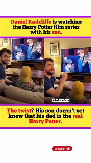 The Moment Daniel Radcliffe's Son Realizes His Dad is Harry Potter ❤️ #shortsfeed #viral #shortvideo