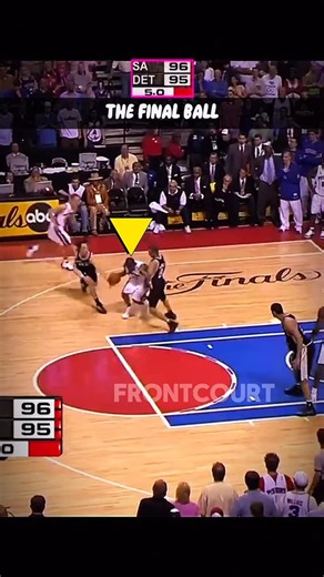 Frontcourt on Instagram: "Wild Ending in Game 5 of NBA Finals 﫨 San Antonio Spurs vs Bad Boys Detroit Pistons #nba #nbafinals #basketball #spurs #pistons"