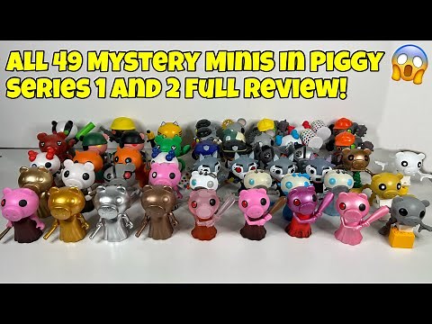 All 49 Mystery Minis In Piggy Series 1 And 2 Full Review!!!