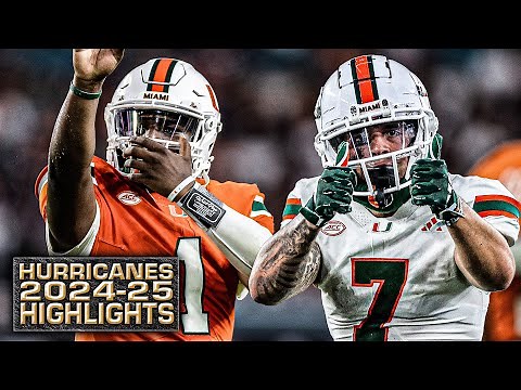 1 HOUR of Miami Hurricanes HIGHLIGHTS from the 2024-25 college football season 🎥 | ESPN CFB