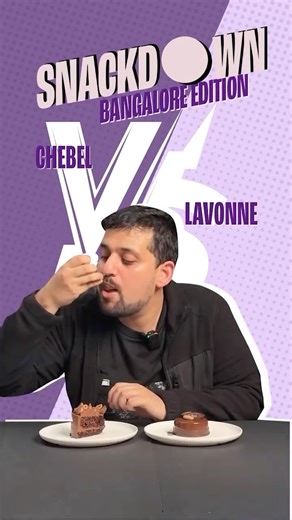 We Are MAD Creative on Instagram: "Snackdown, Bangalore Edition, and we’re starting with a face-off that honestly feels a little dangerous. Two chocolate legends, one city, and a whole lot of opinions waiting to explode. On one side, Lavonne’s signature chocolate cake, the one people swear has ruined all other cakes for them. Soft crumb, rich centre, that clean finish only Lavonne seems to pull off. On the other, the Belgian chocolate truffle from Chebel, darker, moodier, unapologetically rich, 