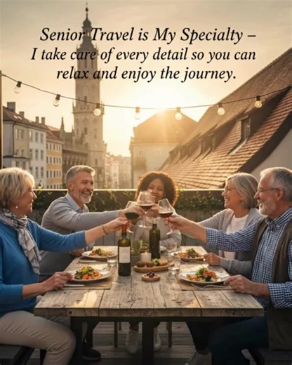 Your next adventure starts here! 🌍✨ With Dream Destinations, senior travel is about more than just the sights—it's about experiencing life to the fullest. Let us handle the details so you can relax and enjoy every moment. 🥂 #SeniorTravel #LuxuryExperience #DreamDestinations #TravelWithEase #ExploreTheWorld #MemoriesForLife
