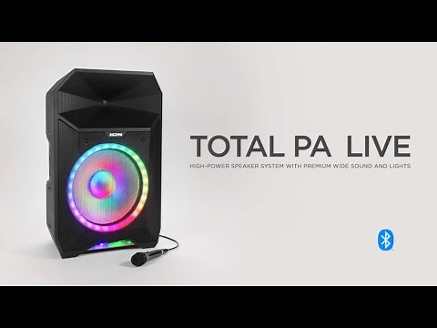 ION® Total PA™ Live- High-Power Bluetooth®-Enabled Speaker with Premium Wide Sound and Lights