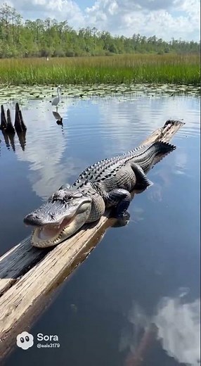 Getting a tour at a alligator farm in Florida 🐊