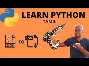 json to csv using python in tamil