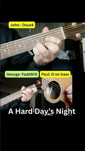 A Hard Days Night Beatles Opening Chord Guitar Tutorial