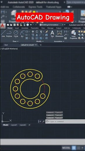 AutoCAD 2D Drawing For Beginners In Hindi @cadcamtechstudy #autocad #designingfuture
