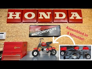 Mini Bike Assembled in Under 5 minutes! 1970 Honda QA50 revive & start up.