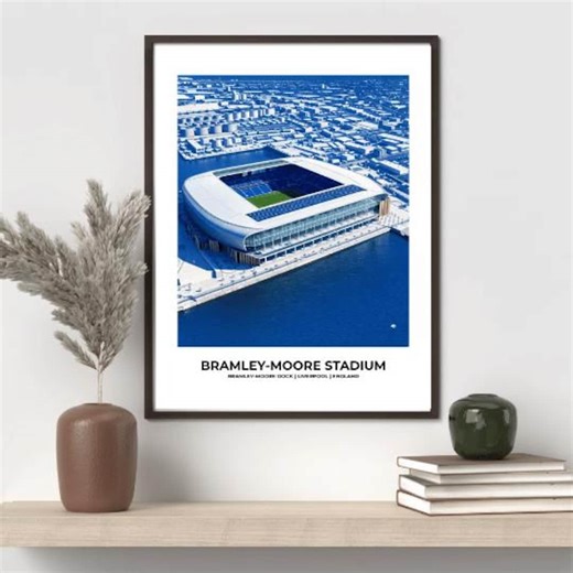 Hill Dickinson Stadium | Everton | Bramley-moore Dock | Liverpool, England | Sports Ground Map | Digital Print | Personalised - Etsy
