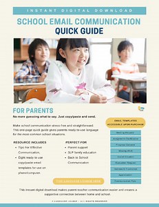 School Communication Email Templates for Parents