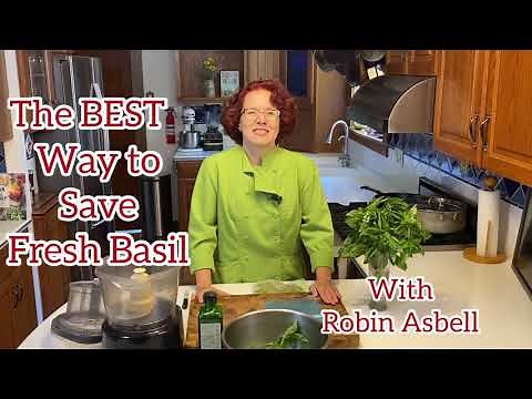The BEST Way to Freeze Basil
