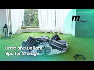 MSpa Drain and Deflate Spa for Storage