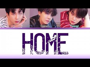 BTS (방탄소년단) RAP LINE (SUGA, RM & JHOPE) - 'HOME' (DEMO VERSION)(Color Coded Lyrics Eng/Rom/Han/가사)