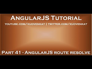 AngularJS route resolve