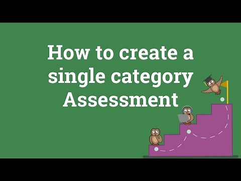 How to create a Single Scale Assessment (placement tests, surveys...)