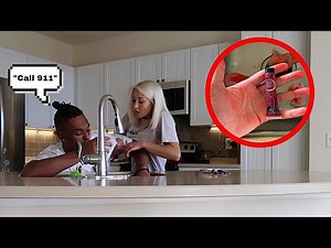 Throwing Up Blood Prank On GIRLFRIEND *She CALLED 911*