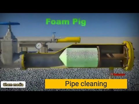 Pipe cleaning process in industry | chemical process