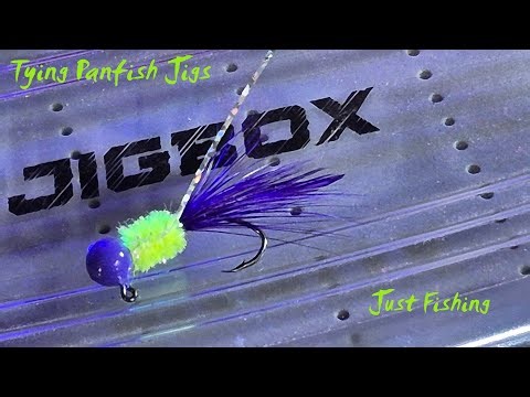 Tying Panfish Jigs - Purple