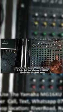 Yamaha MG16XU Mixer (Step-by-Step for Beginners) #yamahamixer