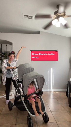 Setting up the Graco ready2grow LX double stroller #multiplekids #graco #gracostroller #gracodoublestroller #gracostrollerset