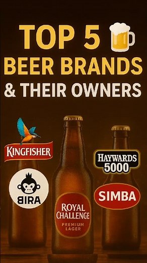 Top 5 Beer Brands in India & Their Owners | #shorts #beer