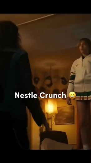 Funny Scene Of Stranger Things. Nestle Crunch🤣 #shorts #strangerthings #trending