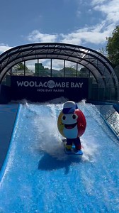 Billy Beachball has given the Wavesurfer a go - it gets the official swap of approval 👍 — will you be giving it a go too, tell us in the comments 👇 | Woolacombe Bay Holiday Parks