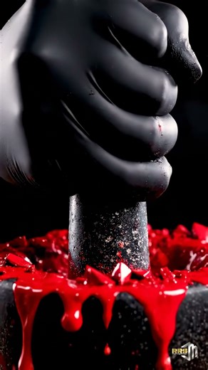 ASMR Crushing Red Lipstick 💄 Satisfying Makeup Destruction! #shorts