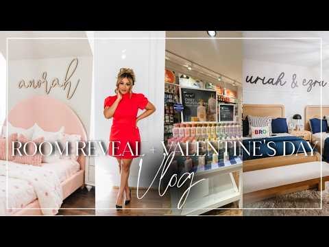 Vlog | Kids' Room Reveal + Our Valentine's Day + Realistic Clean With Me!
