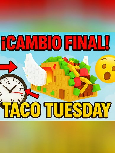 Horarios Confirmados para Martes de Tacos en Roblox