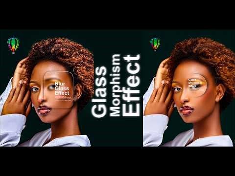 Step-by-Step Tutorial on How to Create Glassmorphism Design in CorelDRAW (Beginner Friendly)