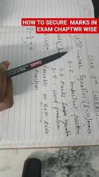 How to Prepare Maths Exam chapter//Important Chapters & Marks Distribution//class 8th