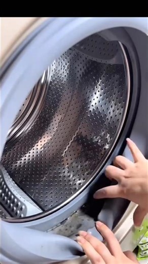 تنظيف كوتش الغسالة من العفن #shorts