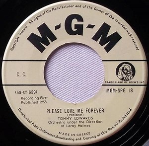 Tommy Edwards - It's All In The Game / Please Love Me Forever