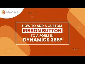 How to add ribbon to form in Dynamics 365?