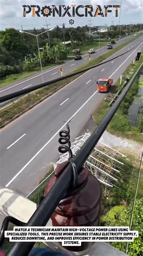 High Voltage Power Line Maintenance | Skilled Electrical Work in Action