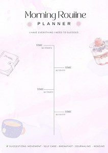 Morning & Evening Routine Planner - Etsy