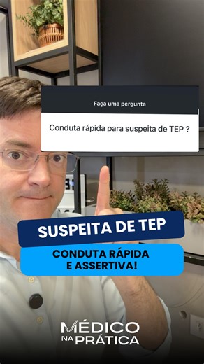 Suspeita de TEP: Conduta Rápida e Assertiva! Diante da suspeita de TEP, a agilidade faz toda a diferença! 1. Escore de Wells: Classifique em baixa, intermediária ou alta probabilidade. 2. D-Dímero: Essencial para baixa e intermediária probabilidade. 3. Angiotomografia: Direto para alta probabilidade ou D-dímero positivo. 💉 E a Enoxaparina? Inicie-a enquanto aguarda a confirmação, dependendo da probabilidade e do tempo de espera! (1 mg/kg SC 12/12h) Quer dominar o manejo do TEP e outras emergênc