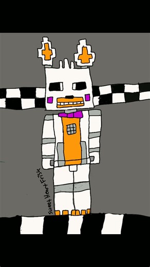 I draw lolbit (picture vs Minecraft) #edit # drawing #fnaf (Fartlessa from tik tok lite)