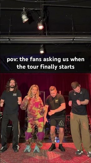 wait is over! tour starts today! #tokiohotel