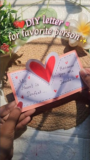 DIY letter for your favorite person 💌 | Easy DIY #diy #craft #birthday #birthdaygift #handmade #gift