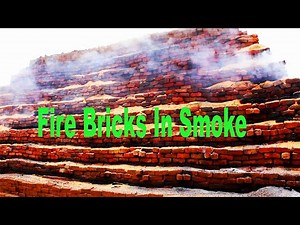 Fire Brick In Smoke | Indian Traditional Way Fire Brick Making | Step By Step Mud brick Hard working
